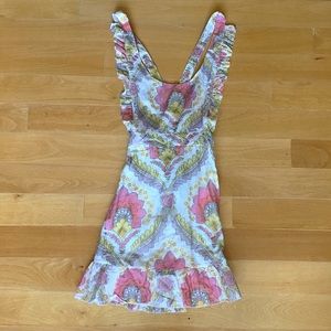NWT Tigerlily Silk Mini Pinafore Dress